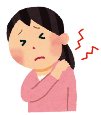 肩がこっている女性
