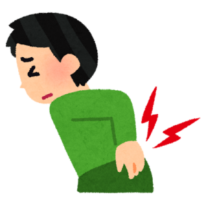 腰が痛い男性