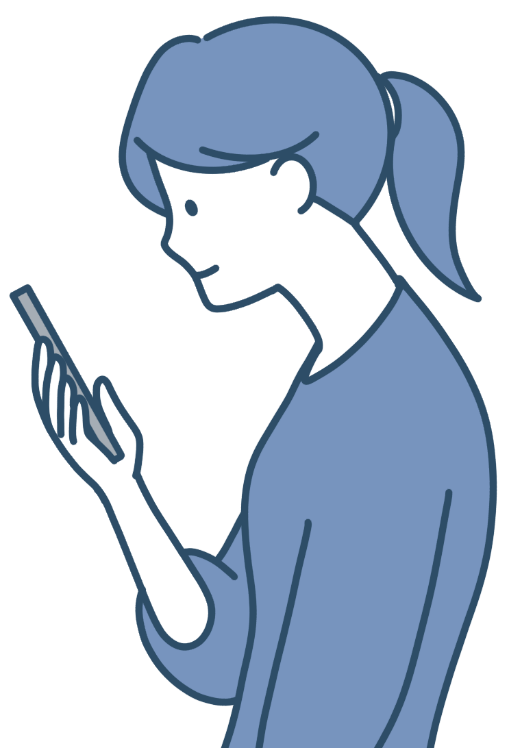 ストレートネックの女性