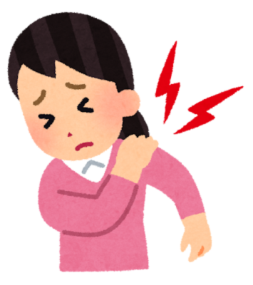 肩が痛む女性