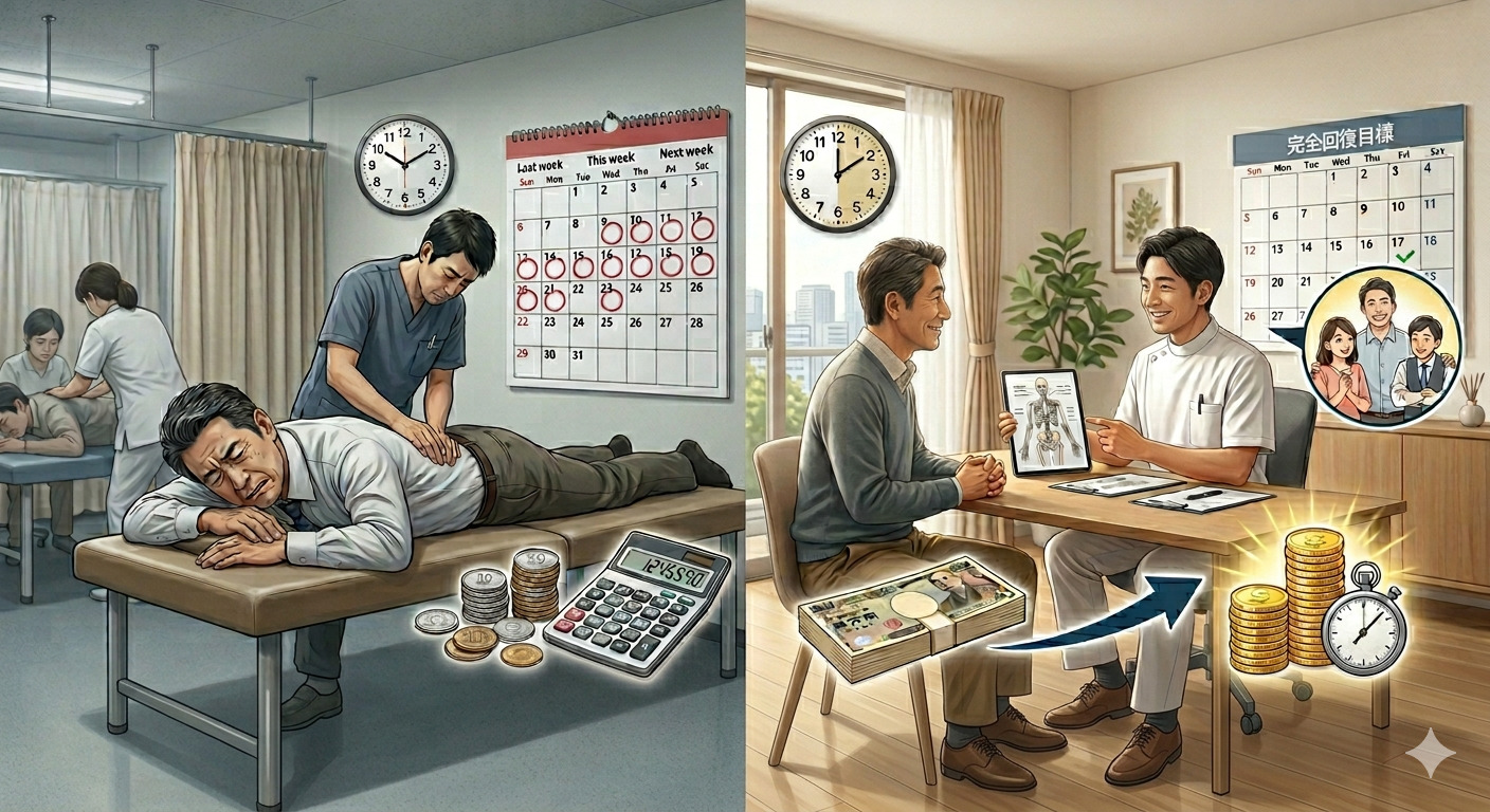 保険診療と自費治療との比較