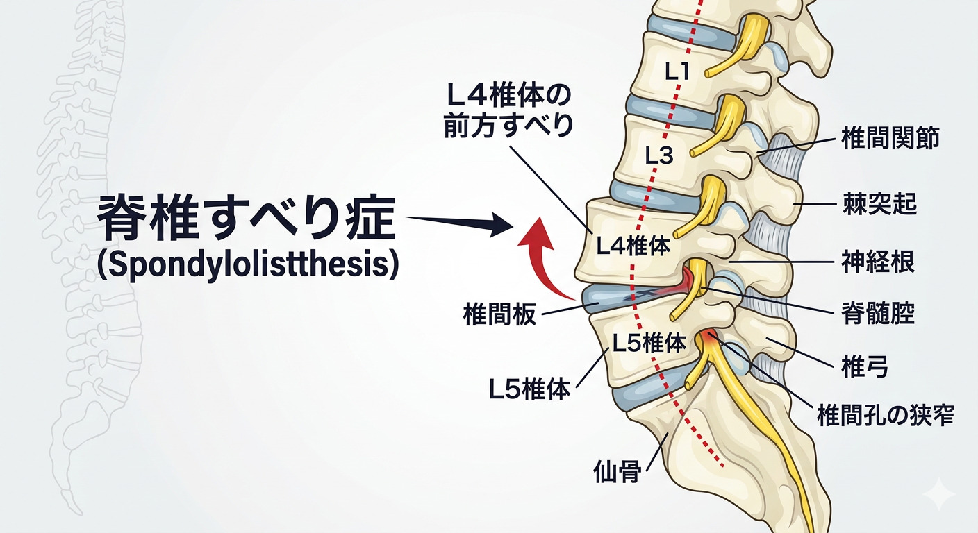 脊椎すべり症の仕組み